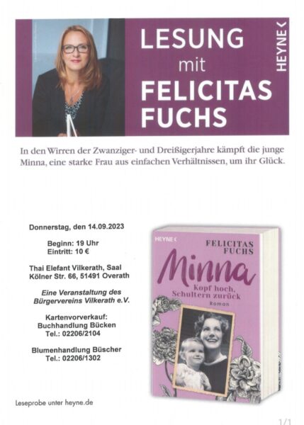Lesung Felicitas Fuchs